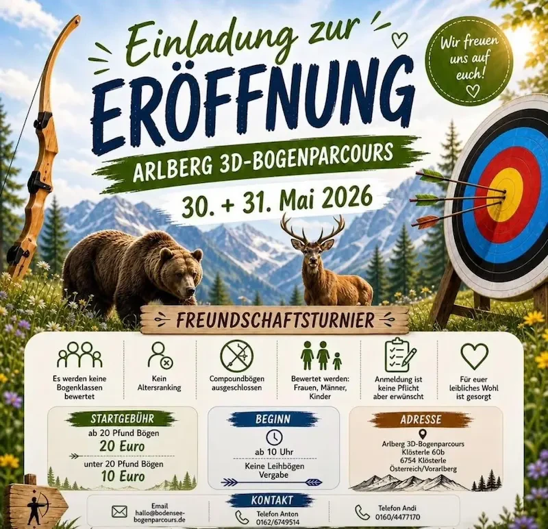 Arlberg 3D Bogenparcours Eröffnung 1