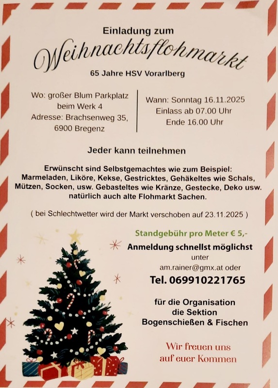 HSV-Weihnachtsflohmarkt 2025