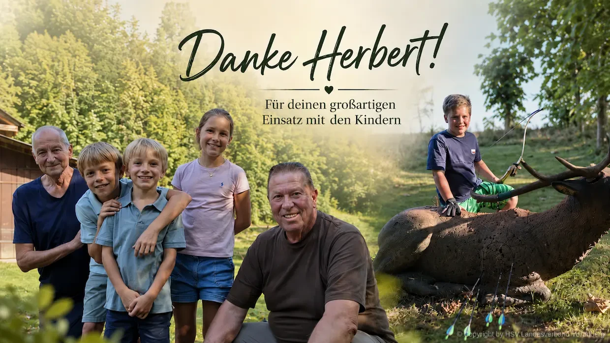Danke Herbert – Einsatz für Kinder beim Bogenschießen und Fischen im HSV Vorarlberg